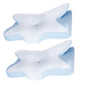 2Pcs Memory Foam Pillow Neck Support Pillow for Pain Relief Sleeping Ergonomic Contour Orthopedic Support Side Back Stomach Sleeper