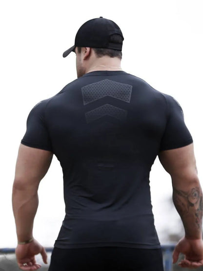 Men's Plus Size Round Neck Short Sleeve T-Shirt