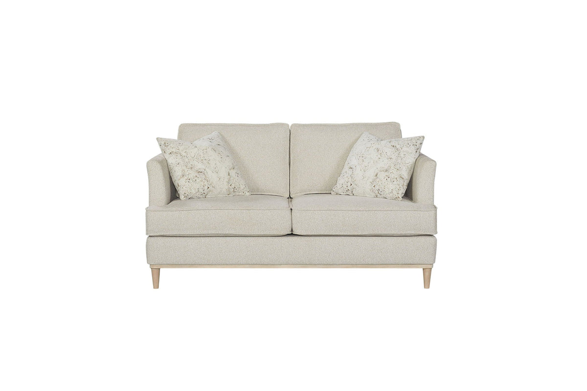 Loveseat With 2 Reversable Cushions And 2 Pillows - Off White
