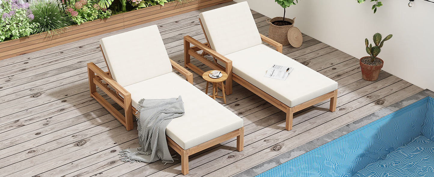 TREXM Outdoor Lounge Chairs Set of 2