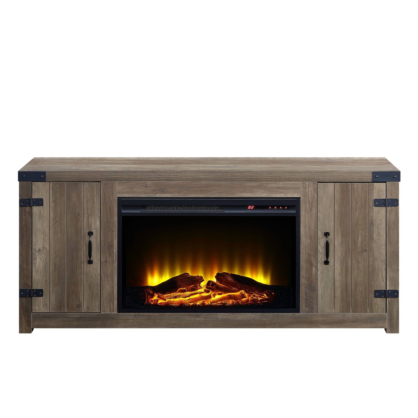 Tobias - Fireplace - Oak / Rustic