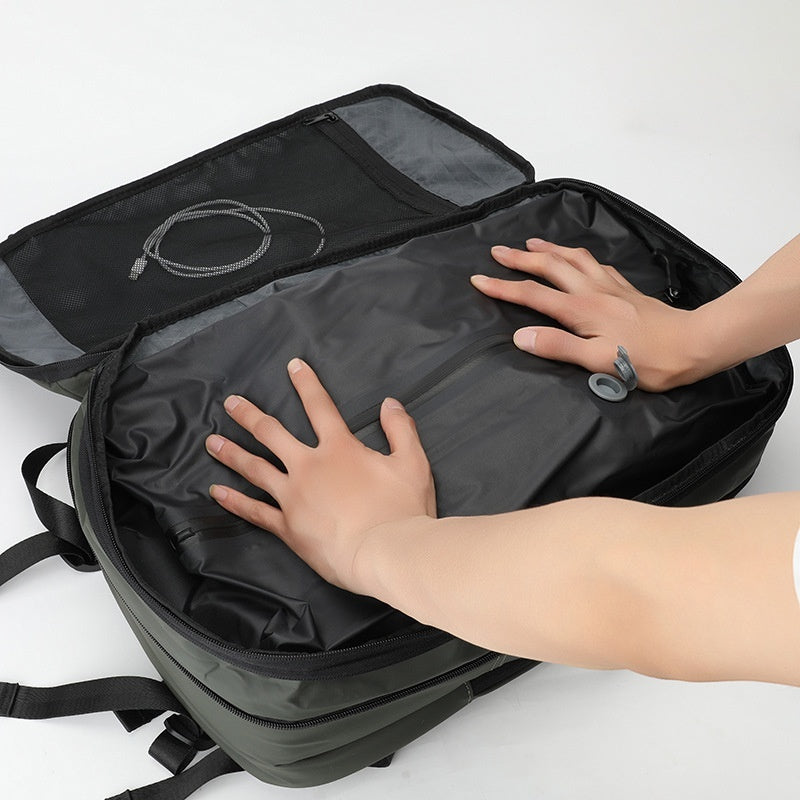 Mens Large-capacity Stylish Minimalist Vacuum-compressed Backpack