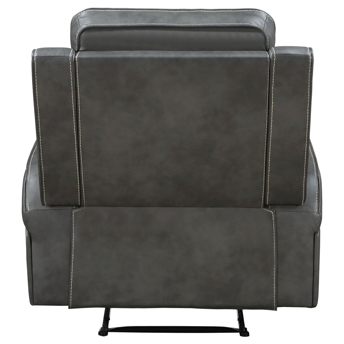 Raelynn Upholstered Track Arm Recliner Grey