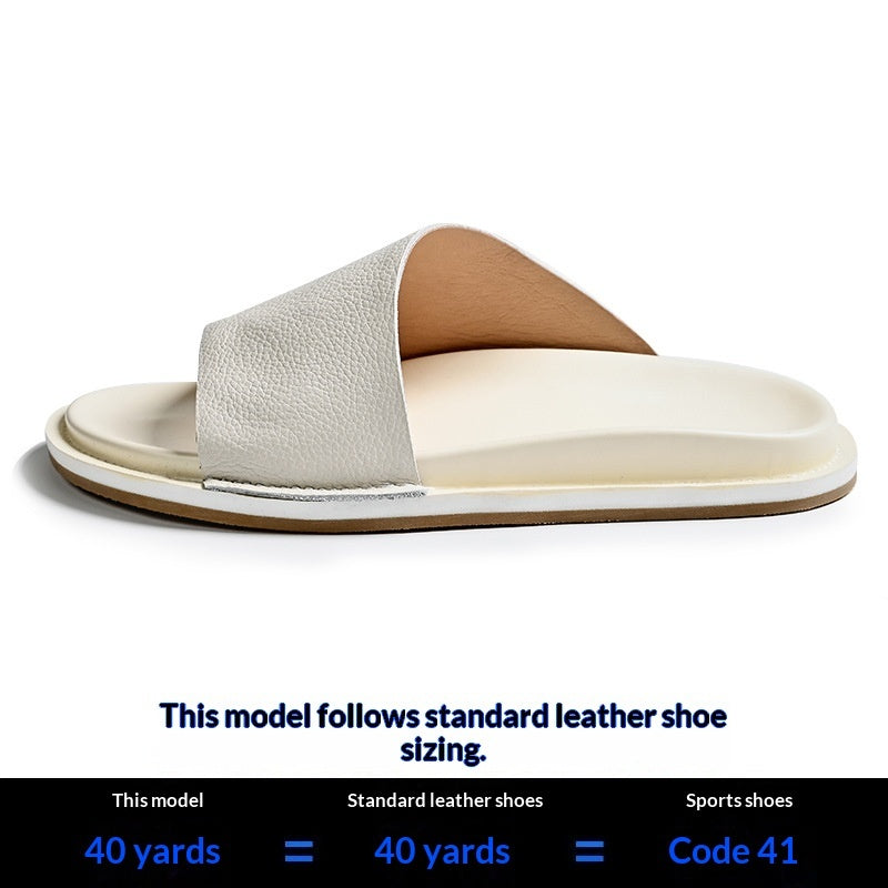 Mens Outdoor Casual Sandals Non-slip Trendy Beach Slide Sandals