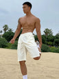 Men's Plus Size Drawstring Shorts with Pockets