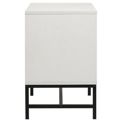 Sonora 2-drawer Nightstand Bedside Table White