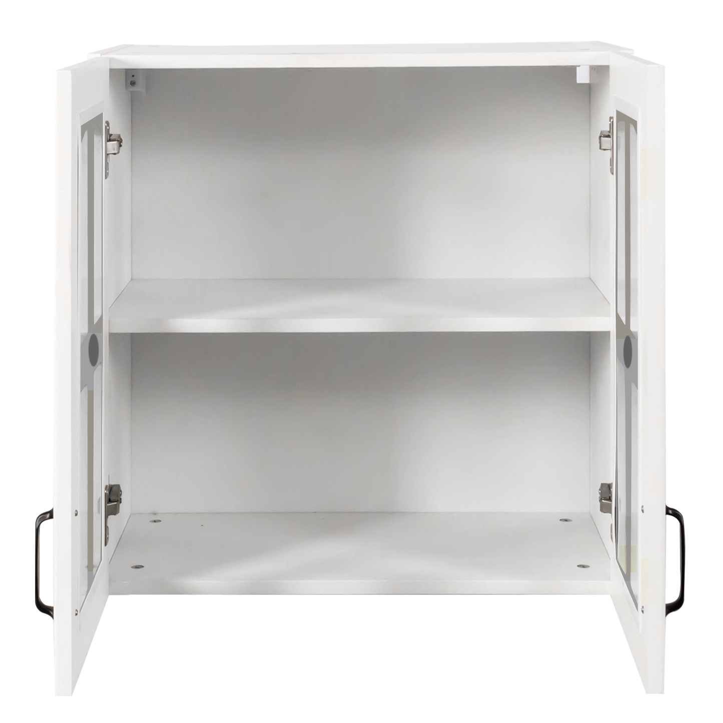 Wall Cabinet with Glass Door and Adjustable Shelves