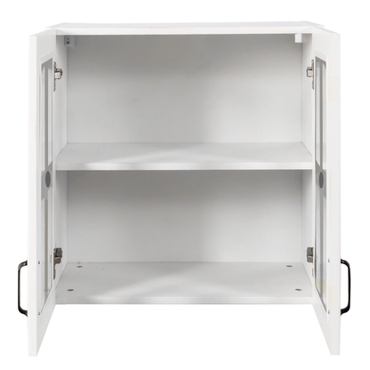 Wall Cabinet with Glass Door and Adjustable Shelves