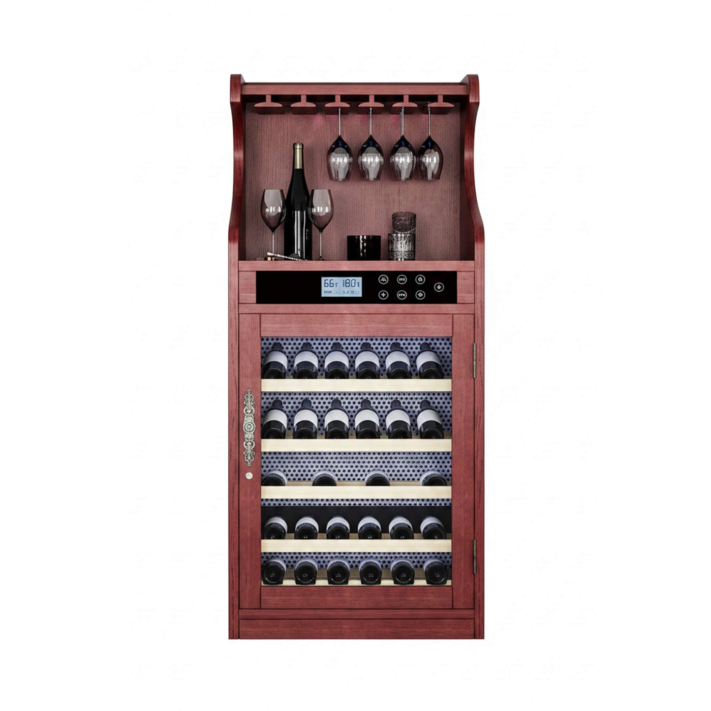 Nuvia Luxury 43-Bottle Freestanding Low Noise Wine Cooler Cabinet (SAK56084)