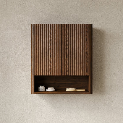 ZULA 26" Wall-Mounted Striped Bathroom Cabinet
