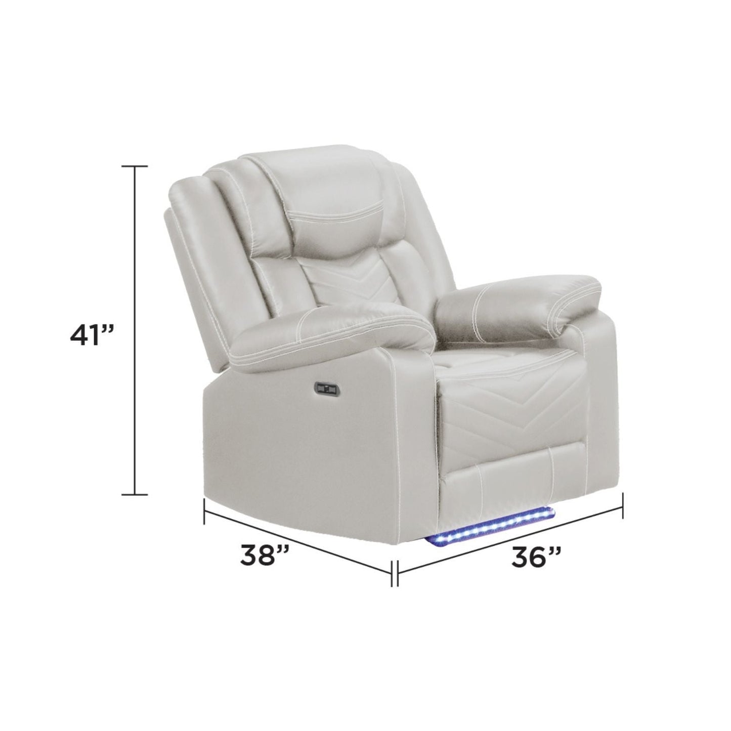 Challenger - LED Power Recliner Chair