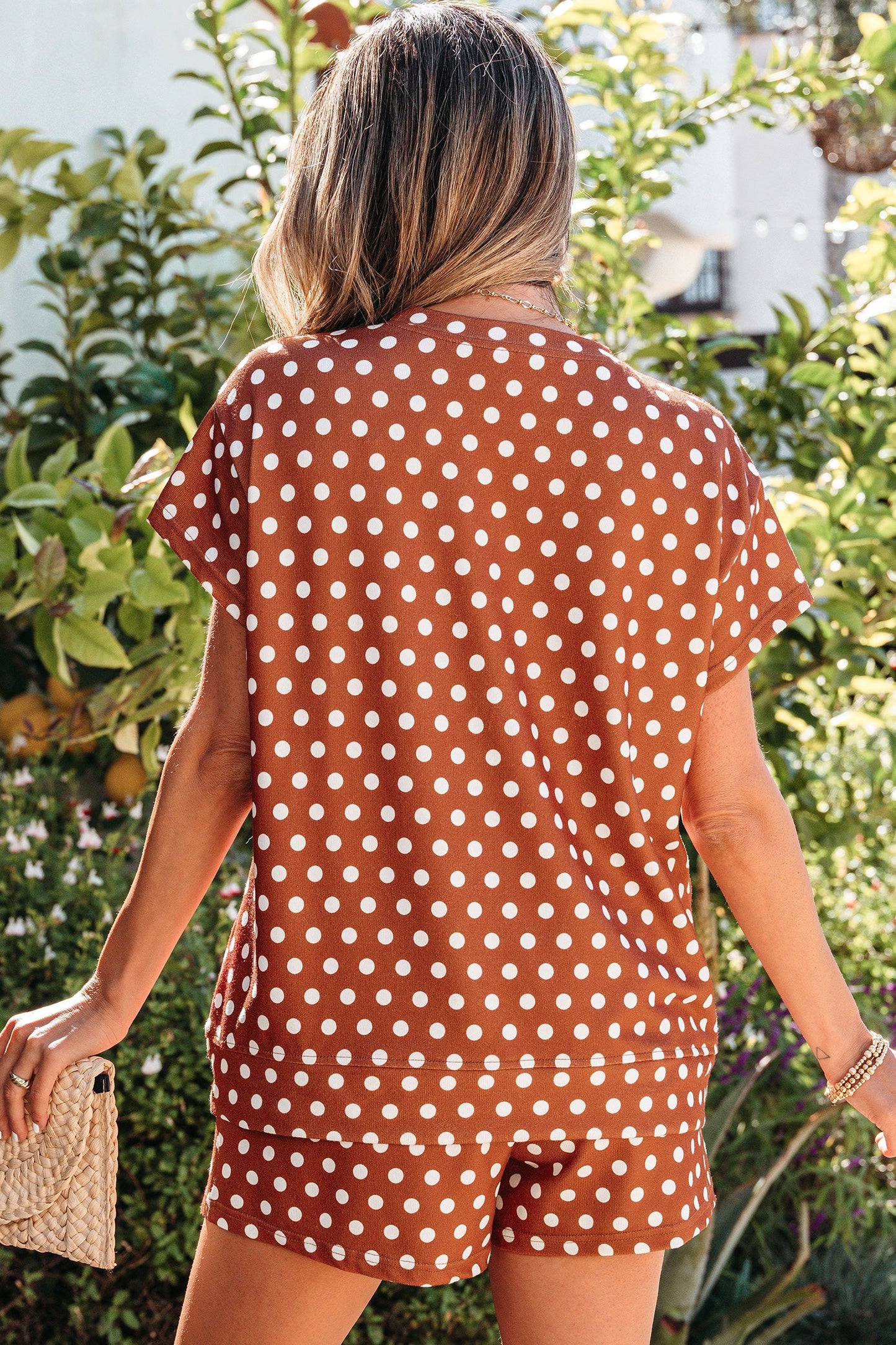 Ruthie Dot Print Short Set