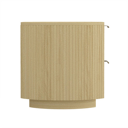 Olivia - Nightstand & 2 Drawers - Oak