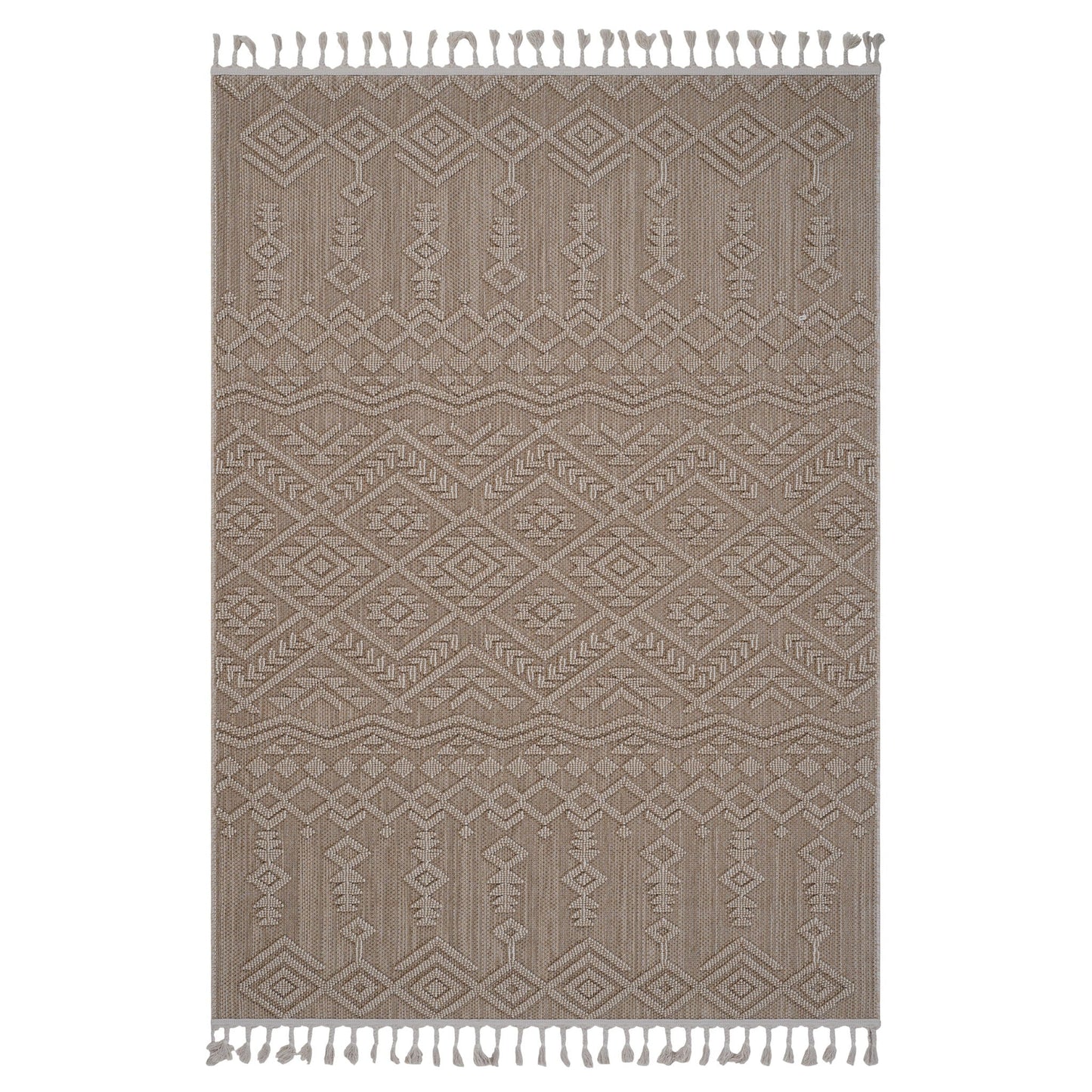 Guros - 6' X 9' Traditional Indoor / Outdoor Area Rug - Natural