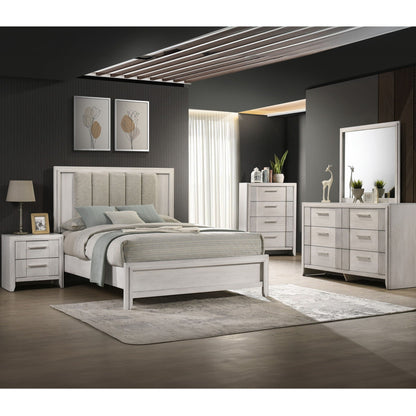 6 Drawer Storage Dresser Furniture - Antique White