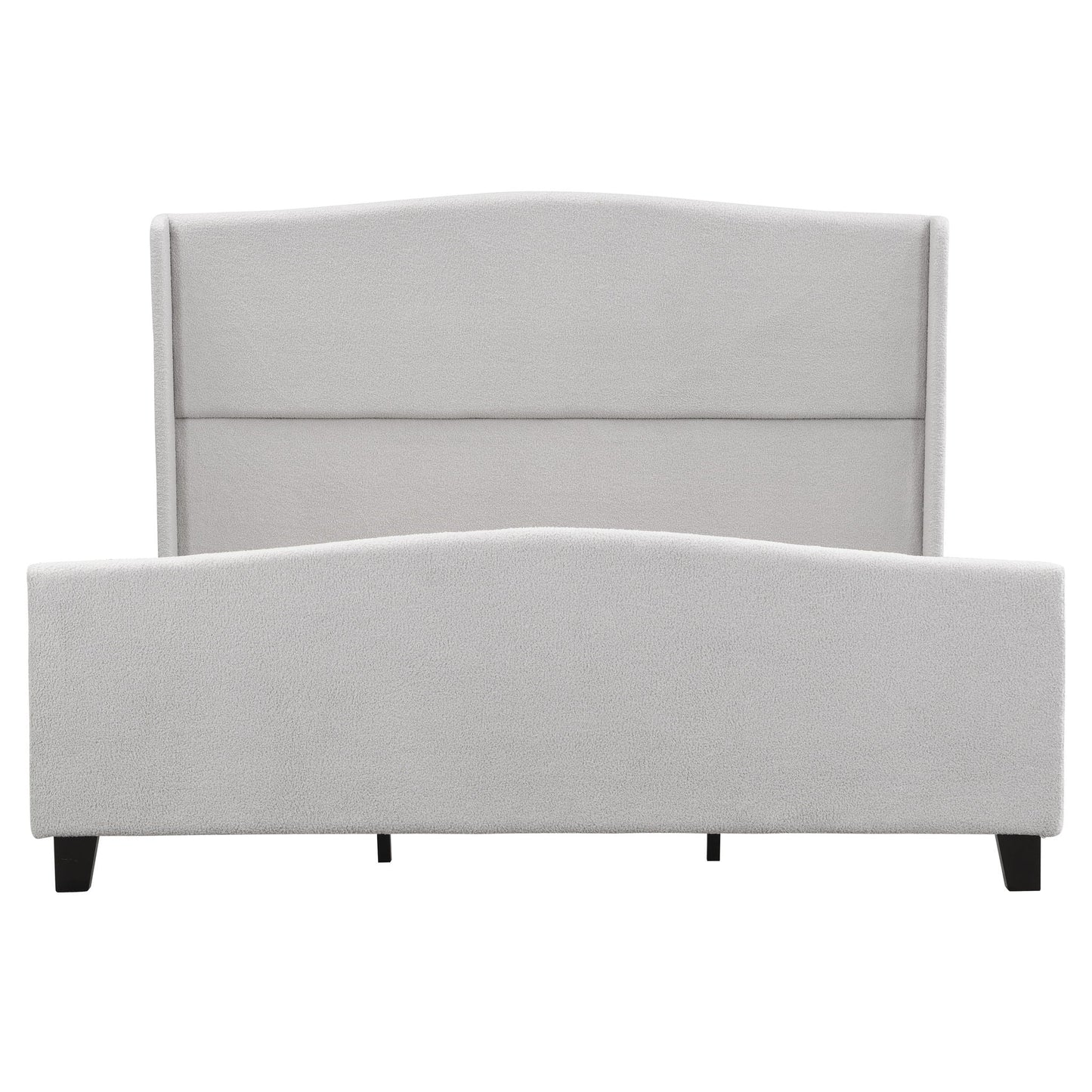 Platform Bed Frame With Tall Headboard And High Footboard