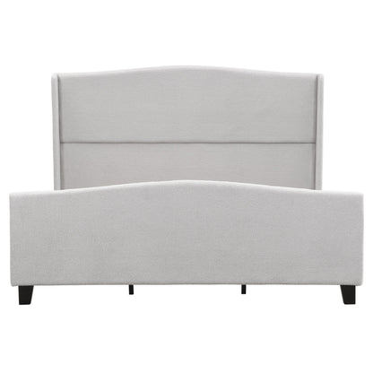Platform Bed Frame With Tall Headboard And High Footboard