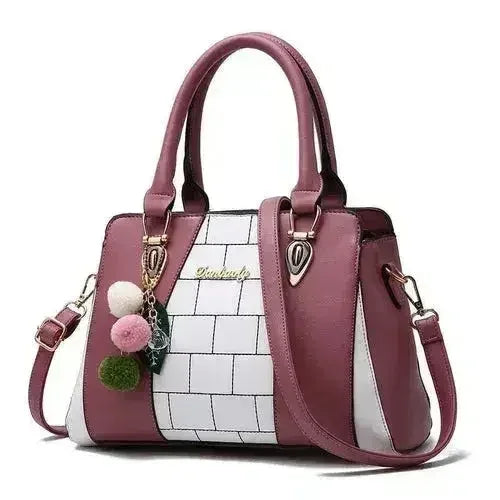 High Quality Contrast Color Messenger Bag For Ladies
