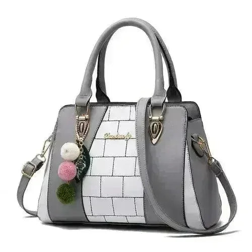 High Quality Contrast Color Messenger Bag For Ladies