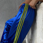 Casual Street-style Lace-up Three-stripe Pants