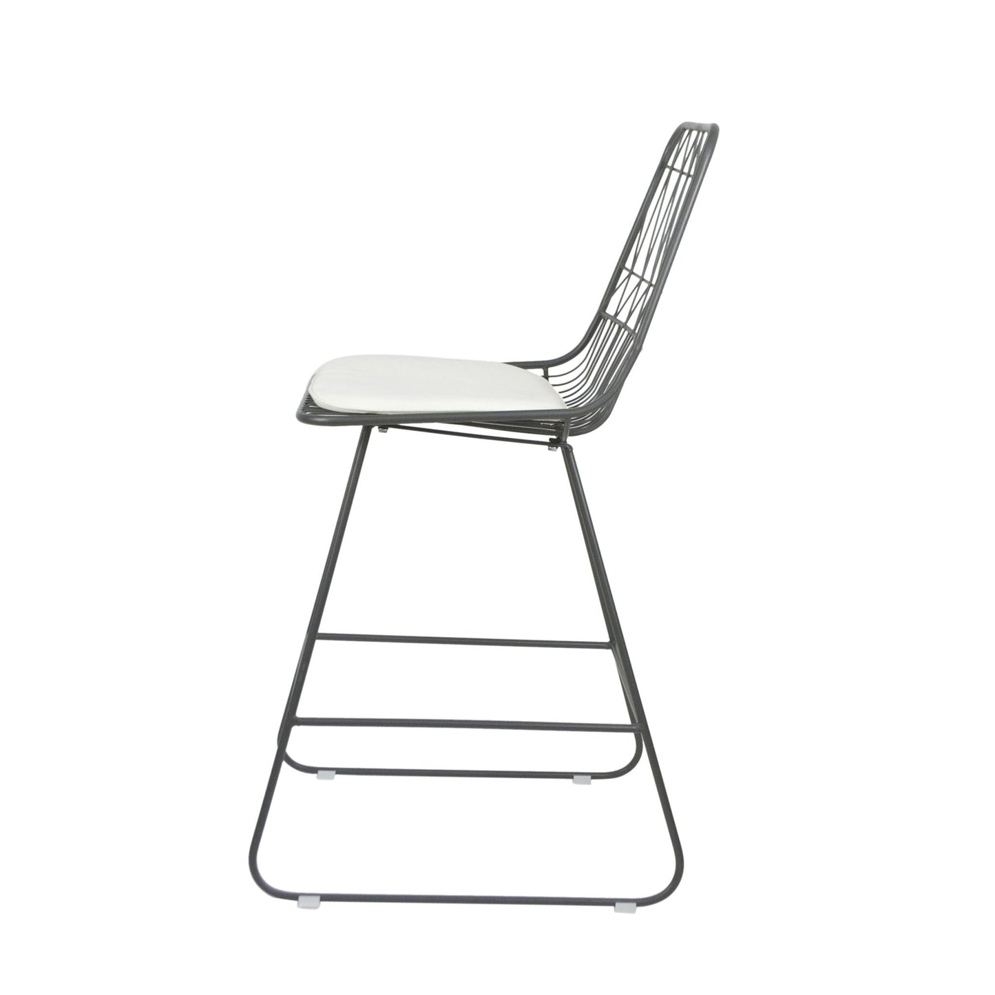 Yearning Iron Counter Stool With Water Resistant Cushion