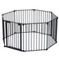 Adjustable Safety Gate Play Yard Metal Doorways Fireplace Fence Christmas Tree Fence Gate For House Stairs Gate Prohibited Area Fence