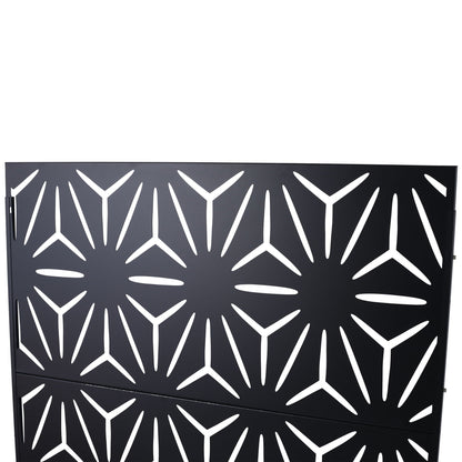 Outdoor & Indoor Metal Privacy Screen, Freestanding Decorative Panels
