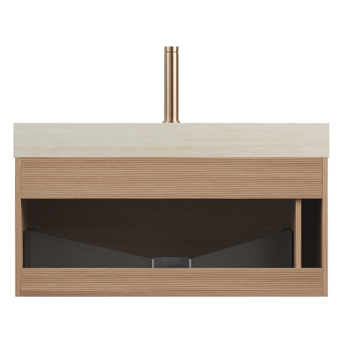 NYAH 36'' Bathroom Vanity & Sink - Floating Ultra-Slim Grille Design