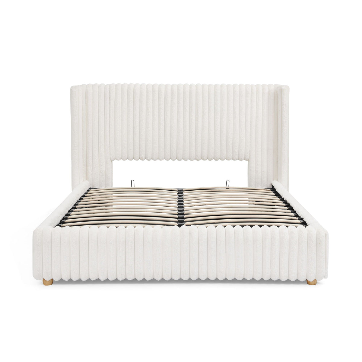 Functional Vertical Striped Bed With Gas Lift Storage