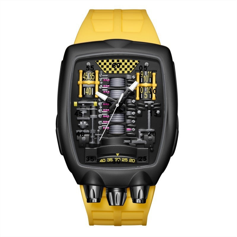 Engine Movement Mens Watch Brand Quartz Watch Fashionable And Distinctive