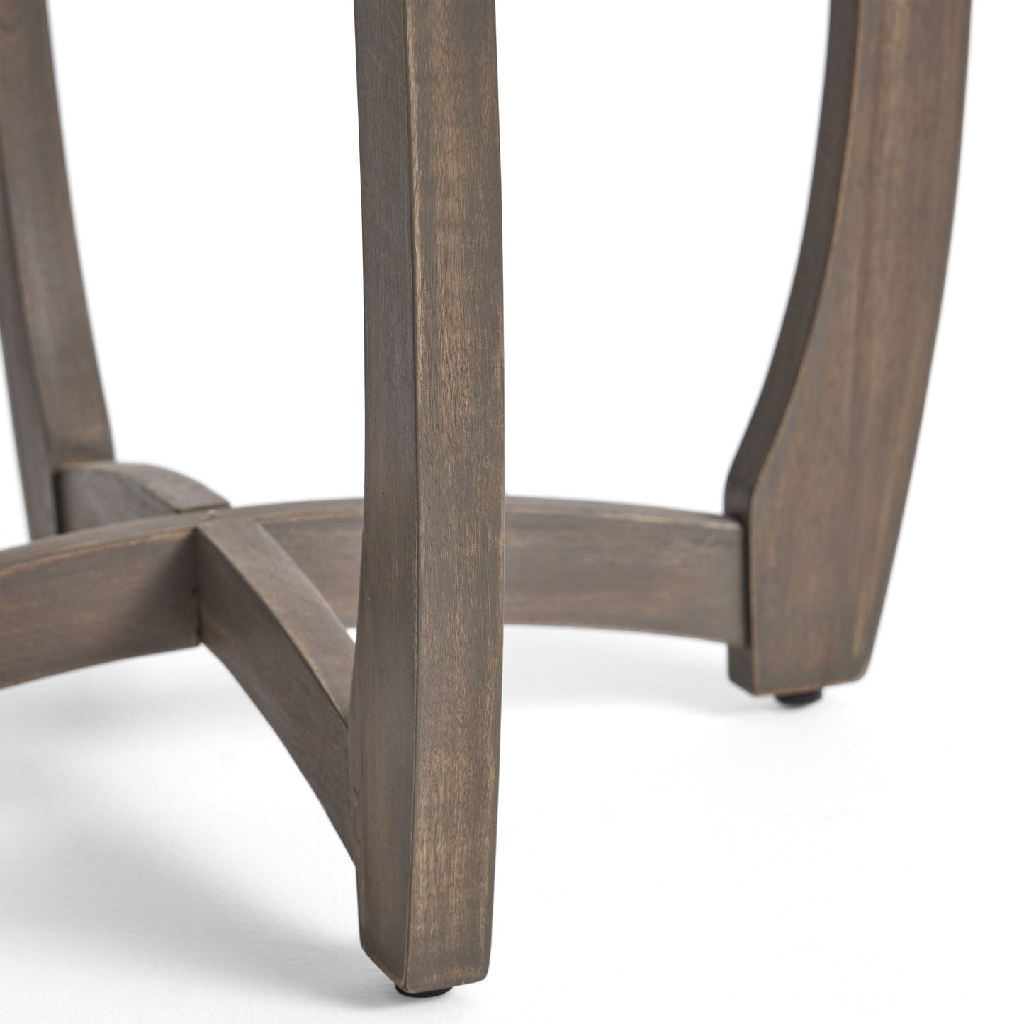 Hermosa Rustic Circular Bistro Table - Gray
