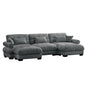 Super Comfort Oversized Modular Sectional Sofa With Movable Ottoman