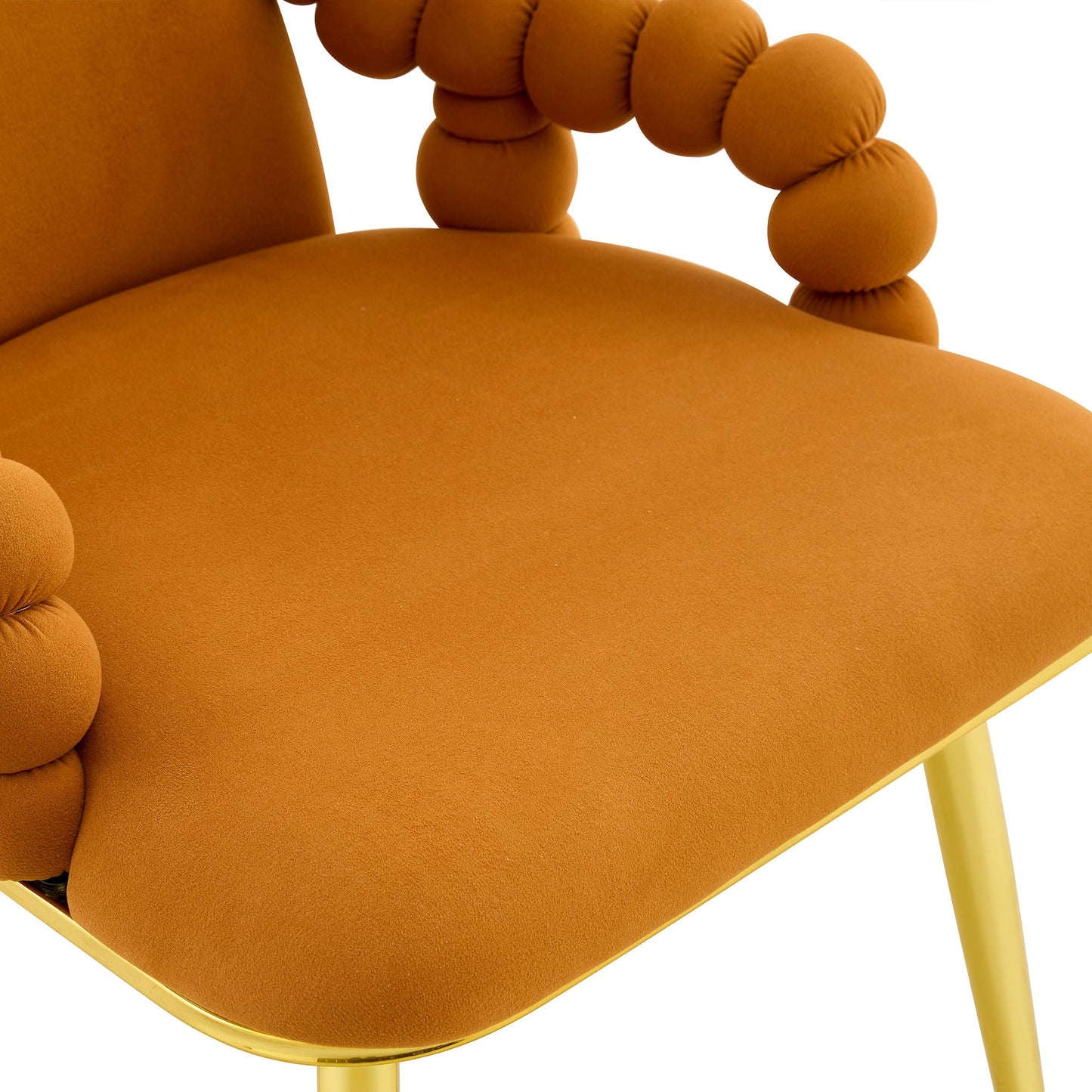 Puffy Bubble, Ball Chain Chair With Armrests For Dining Room (Set of 2)