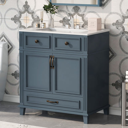 Bathroom Vanity With Sink And Storage Cabinet