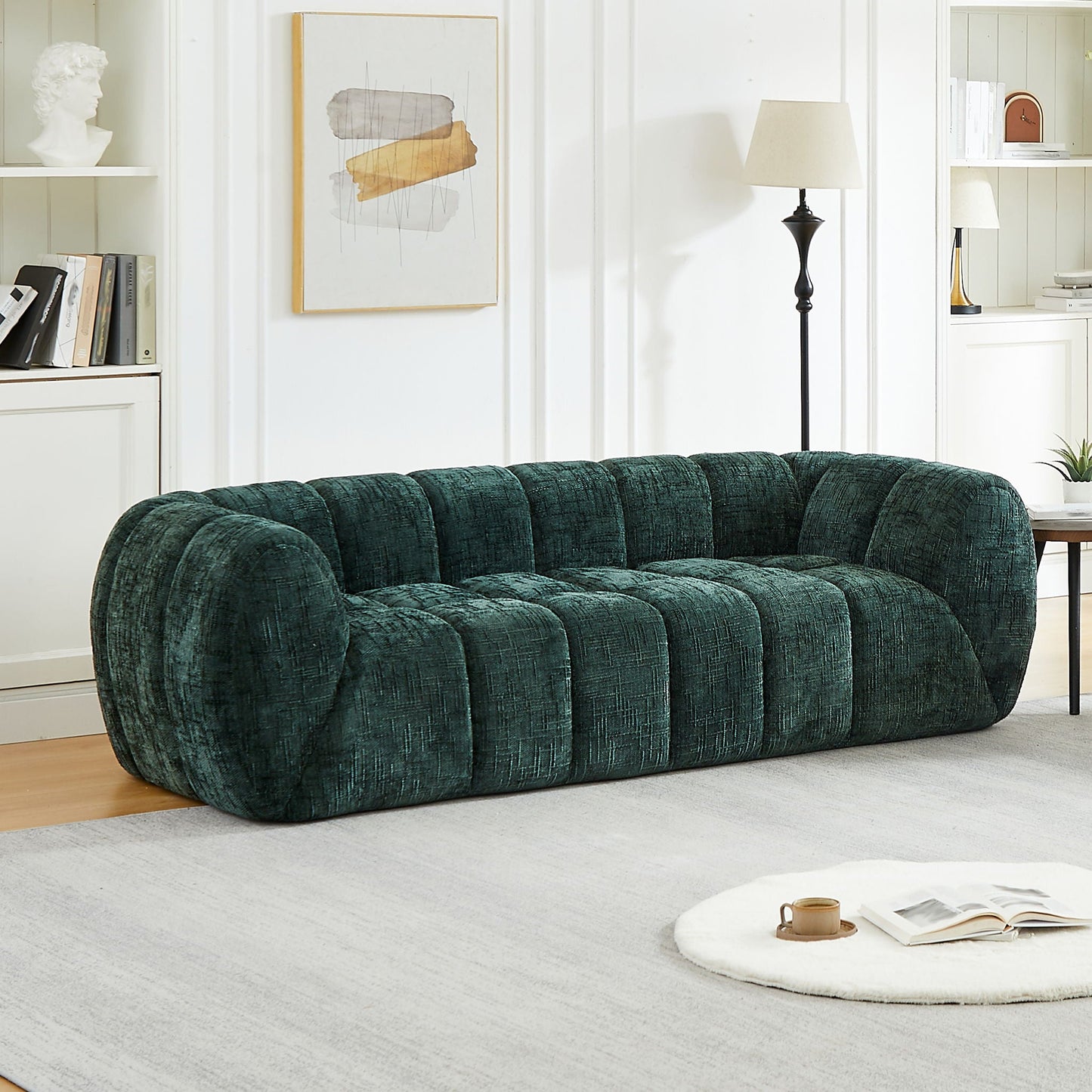 Modern Sofa With Piano Key Backrest
