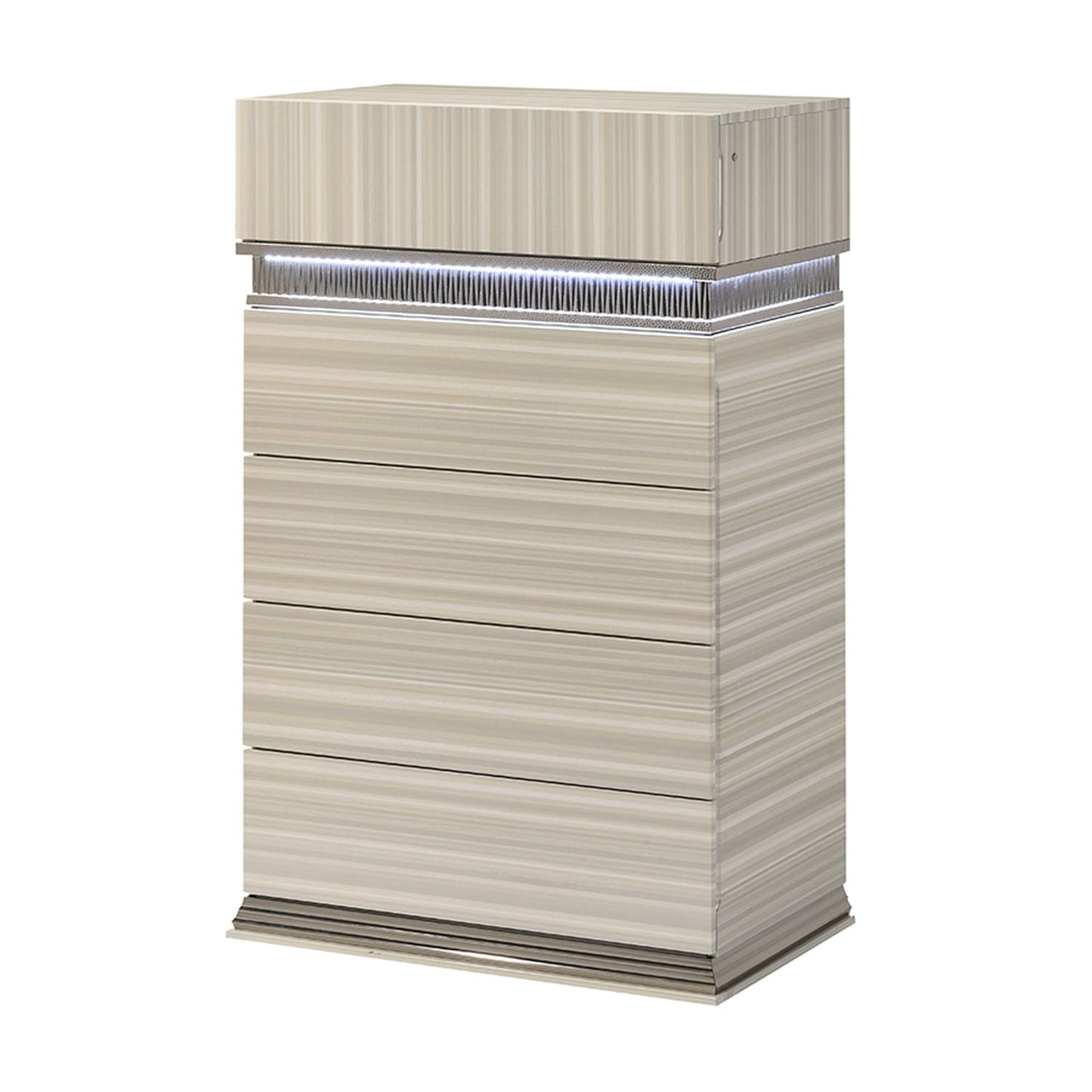 Leonor - 5 Drawer Chest - Gray