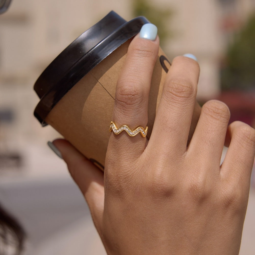 Zircon Band Ring Collection