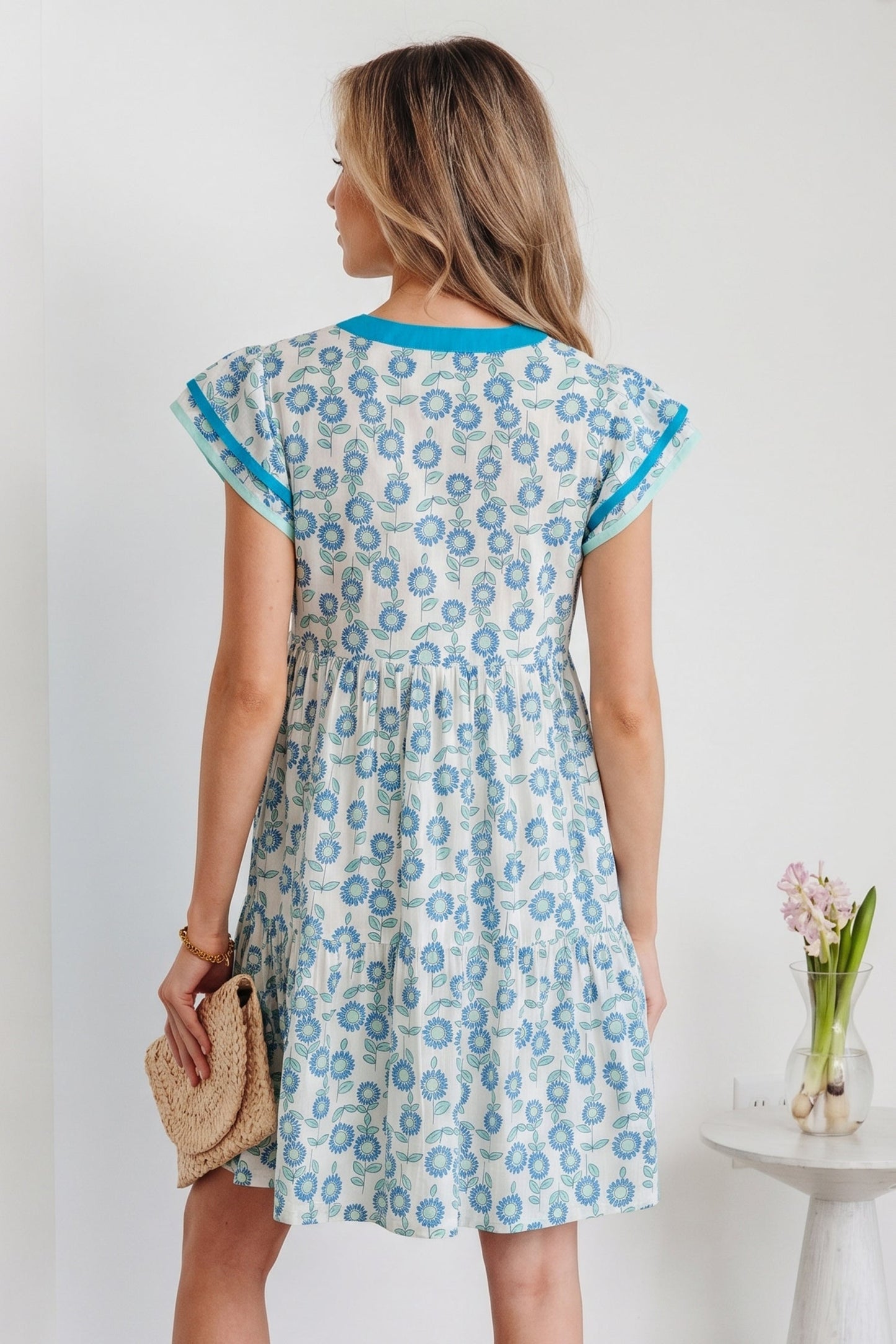 Marlowe Flutter Sleeve Mini Dress