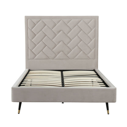 Crosby - Bed With Upholstered Headboard And Slats