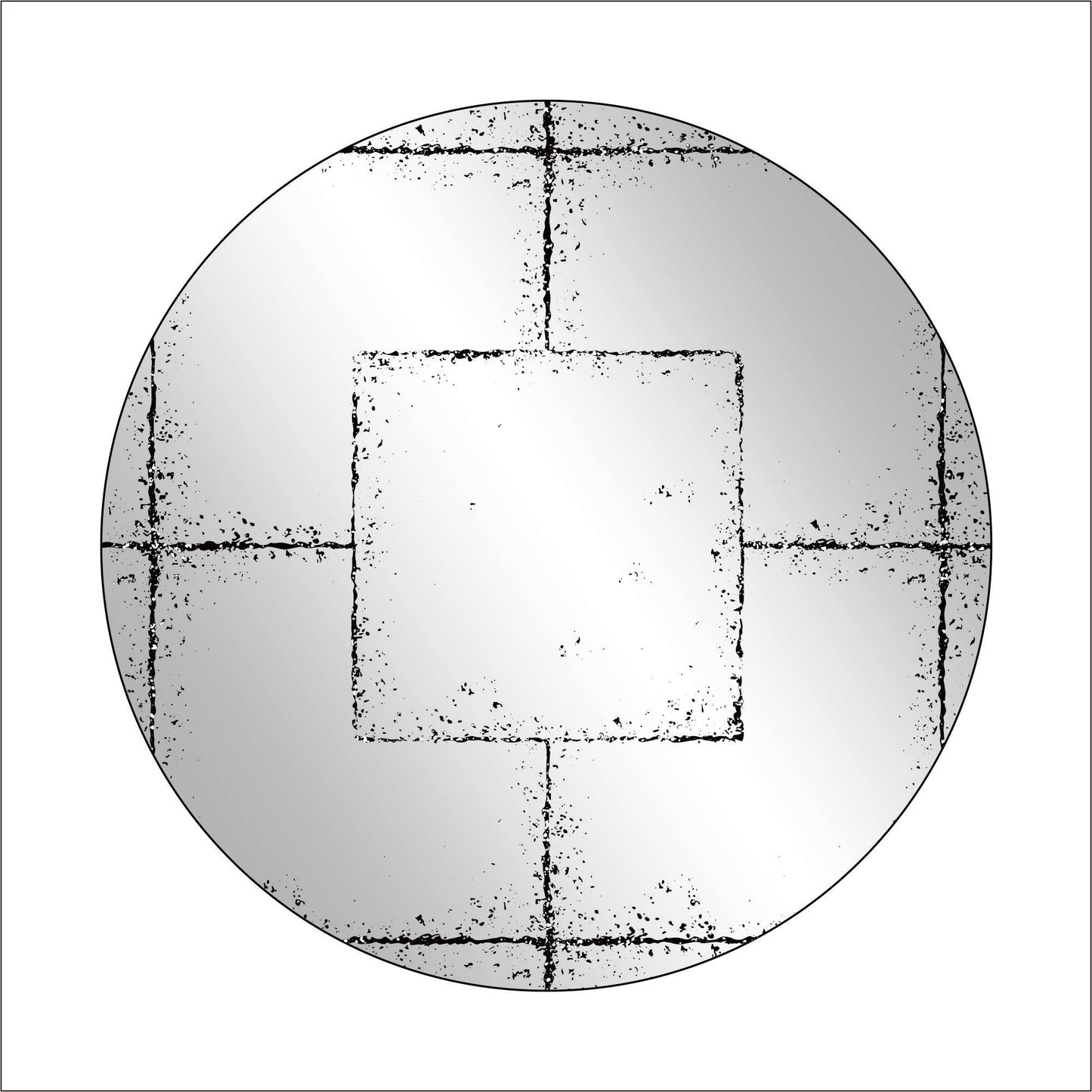 Round Wall-Mounted Mirror