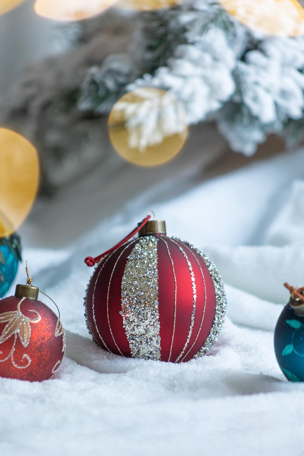 Christmas Ball Ornaments Tree Ornaments For Holiday Party Decorations