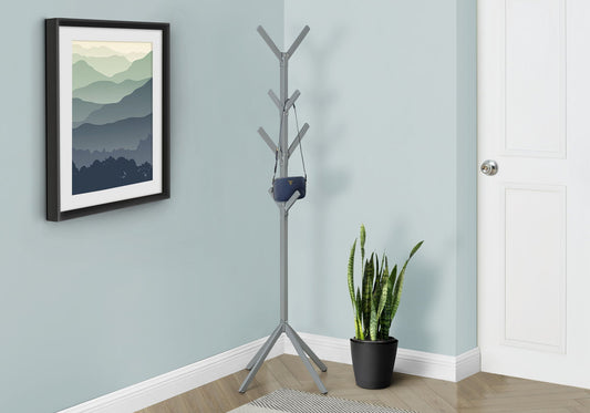 Coat Rack, Hall Tree, Freestanding, 8 Hooks, Entryway, Contemporary & Modern