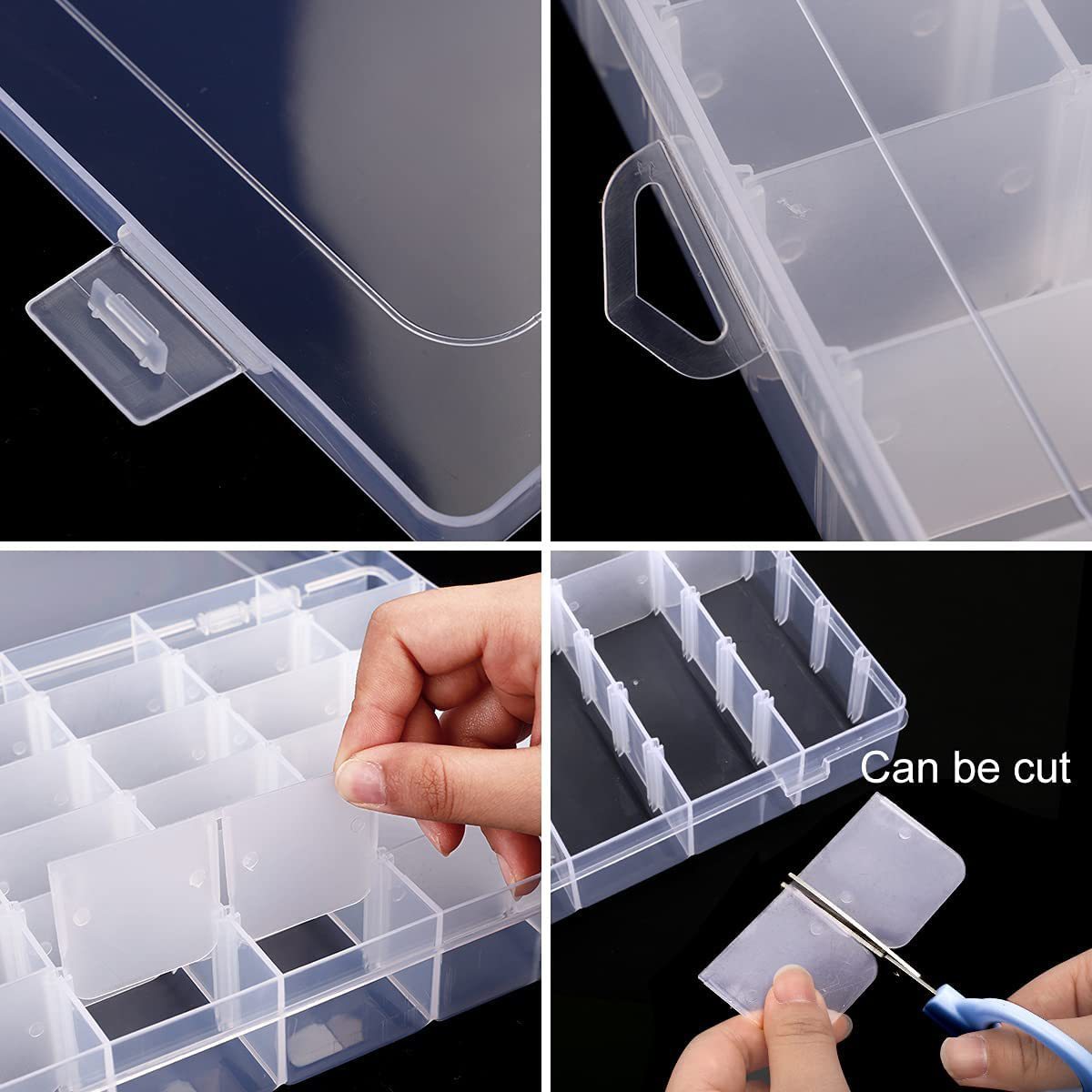 Cross-border 36 Grid Plastic Storage Box Craft Beads