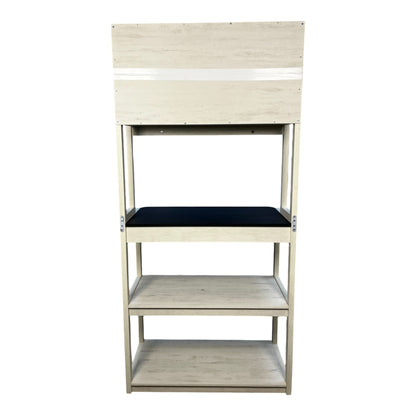 31.5" Baker's Rack in White and Black