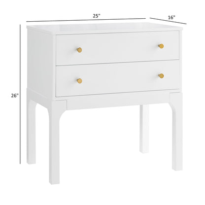 Alonso 2-Drawer Modern Nightstand