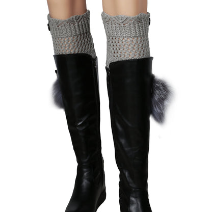 Women Winter Crochet Knit Leg Warmers