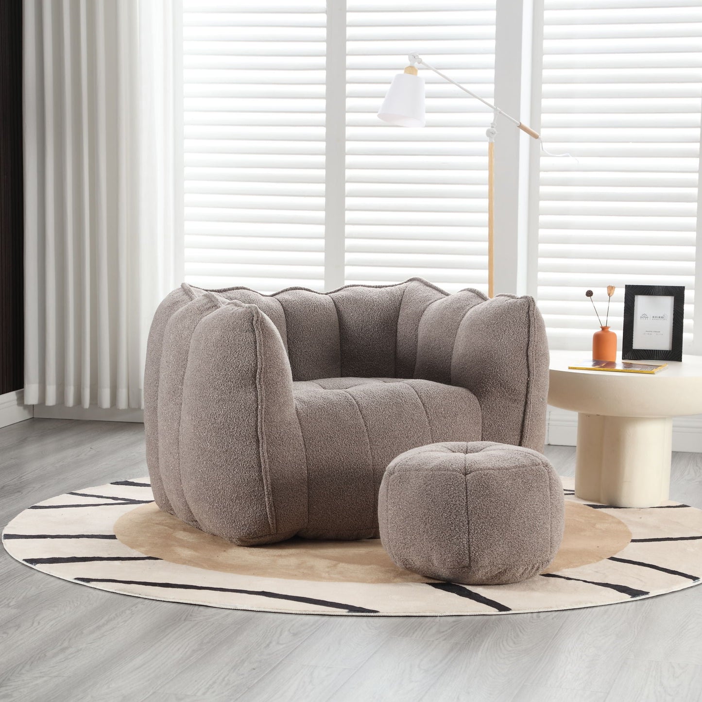 Soft Bean Bag Chair With High Resilient Foam