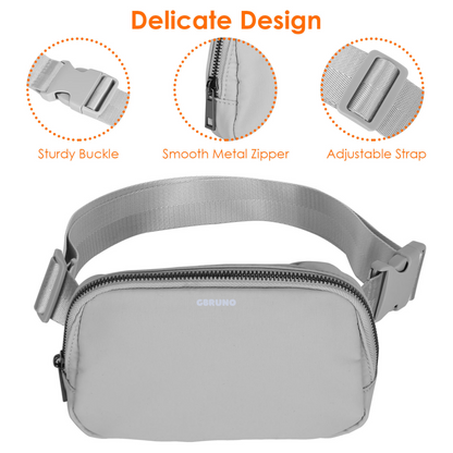 Sport Fanny Pack Unisex Waist Pouch Belt Bag Purse Chest Bag for Outdoor Sport Travel Beach Concerts Travel 20.86in-35.03in Waist Circumference with A