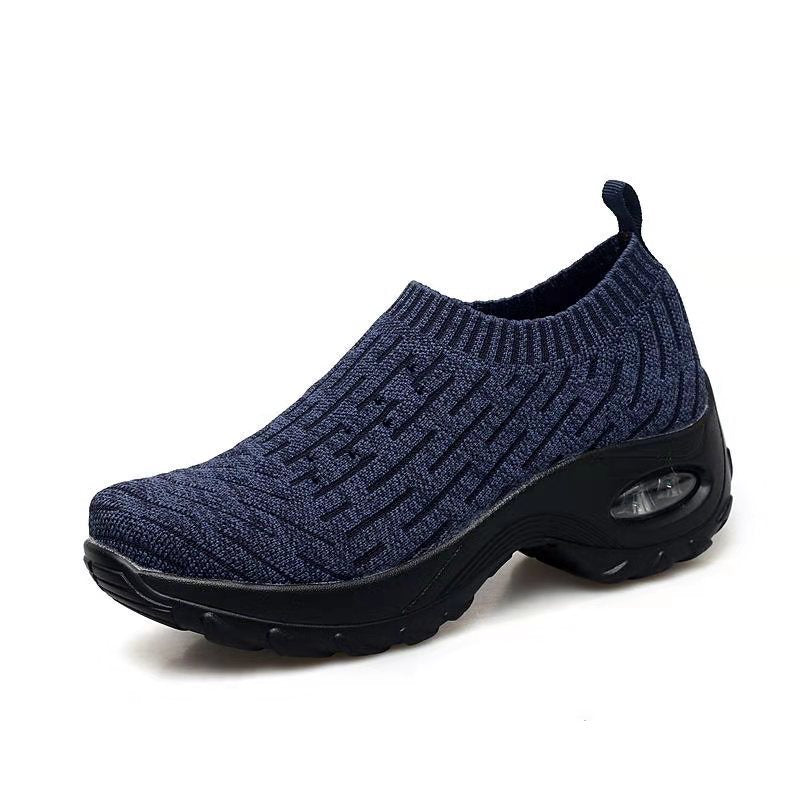 Air Cushion Sport Shoe | Dark Purple Comfortable Full-Support Insole Athletic Sneaker