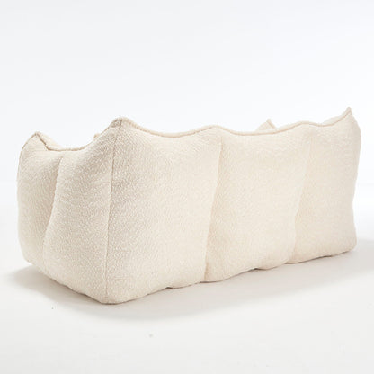 Comfortable Dual Beanbag Chair With High Resilience Foam Core For 2 People